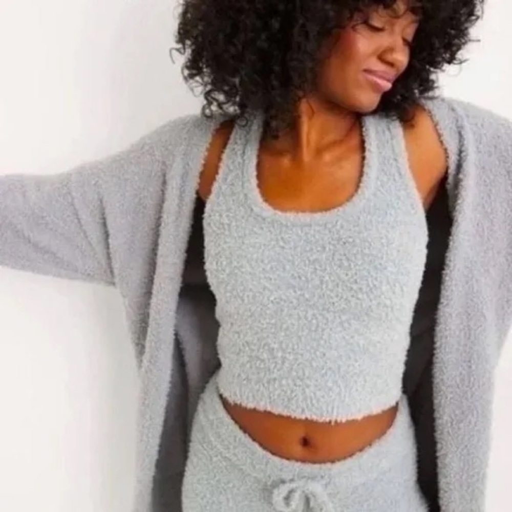 aerie marshmallow cropped tank top